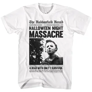 Halloween Haddonfield Herald Men's T-Shirt