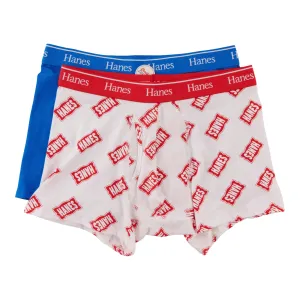 Hanes Men's Cotton Blend Boxer Briefs, 2-Pack