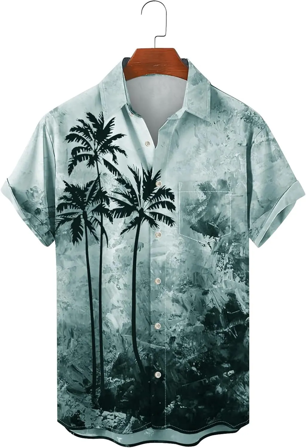 Hawaiian Shirt for Men Button Down Short Sleeve Beach Tropical Casual Big and Tall Shirts Cuban Printed Summer Tshirts