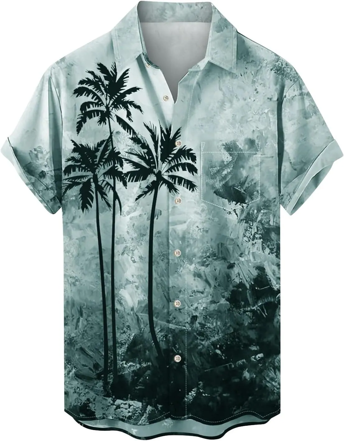 Hawaiian Shirt for Men Button Down Short Sleeve Beach Tropical Casual Big and Tall Shirts Cuban Printed Summer Tshirts