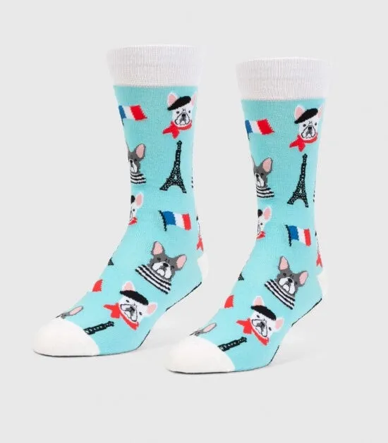 Headline Unisex L/XL Crew French Bulldogs