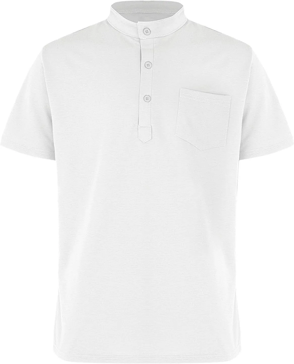 Henley Shirts for Men Short Sleeve Casual Slim Fit Button Up Tees Comfy Basic Cotton T-Shirts Summer Lightweight Tops