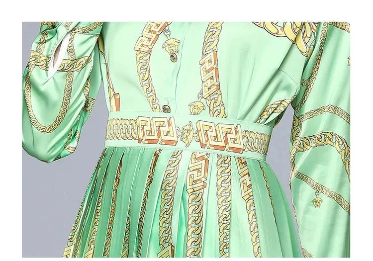 High Waist Pleated Mini Skirt Suit