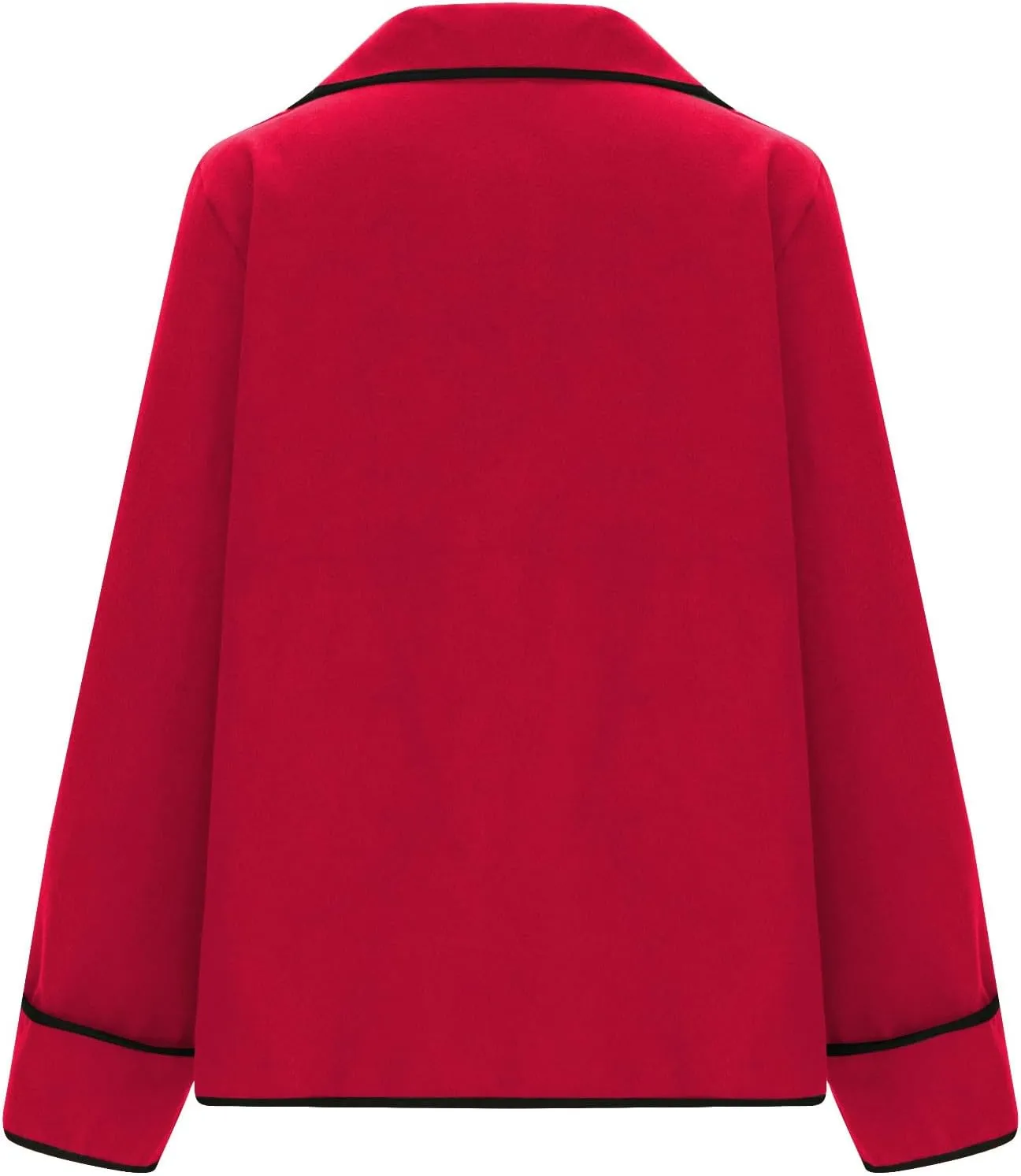 hlysgo Women's Peacoat Wool Blend Double Breasted Blazers Long Sleeve Casual Fall Jackets Spring Outwear with Pockets
