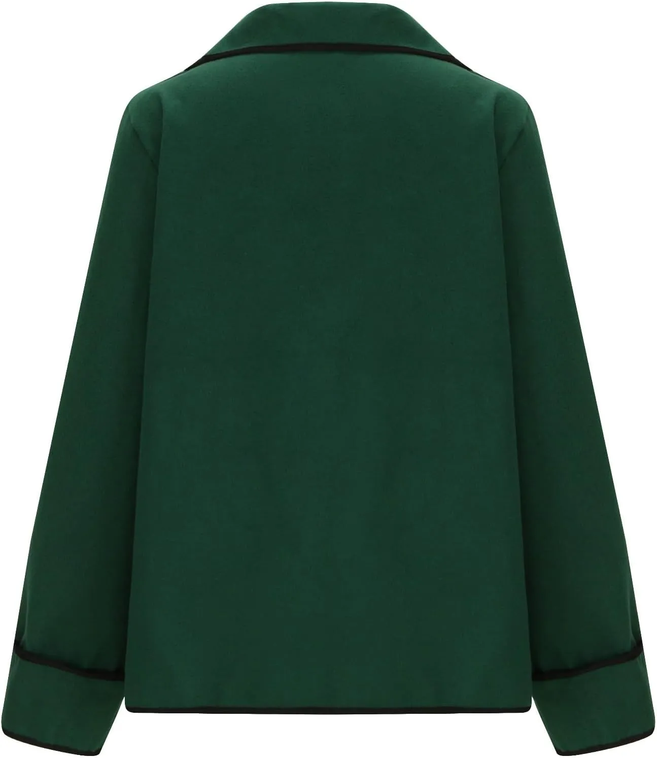 hlysgo Women's Peacoat Wool Blend Double Breasted Blazers Long Sleeve Casual Fall Jackets Spring Outwear with Pockets