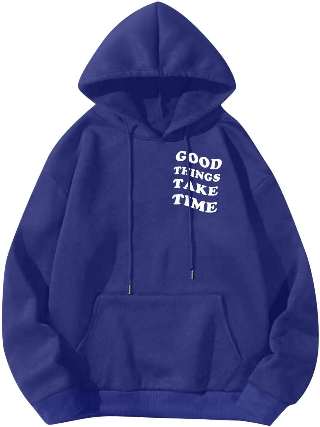 Hoodies For Men Good Things Take Time Letter Print Lightweight Sweatshirts Fall Long Sleeve Hoodies Pullover Shirts