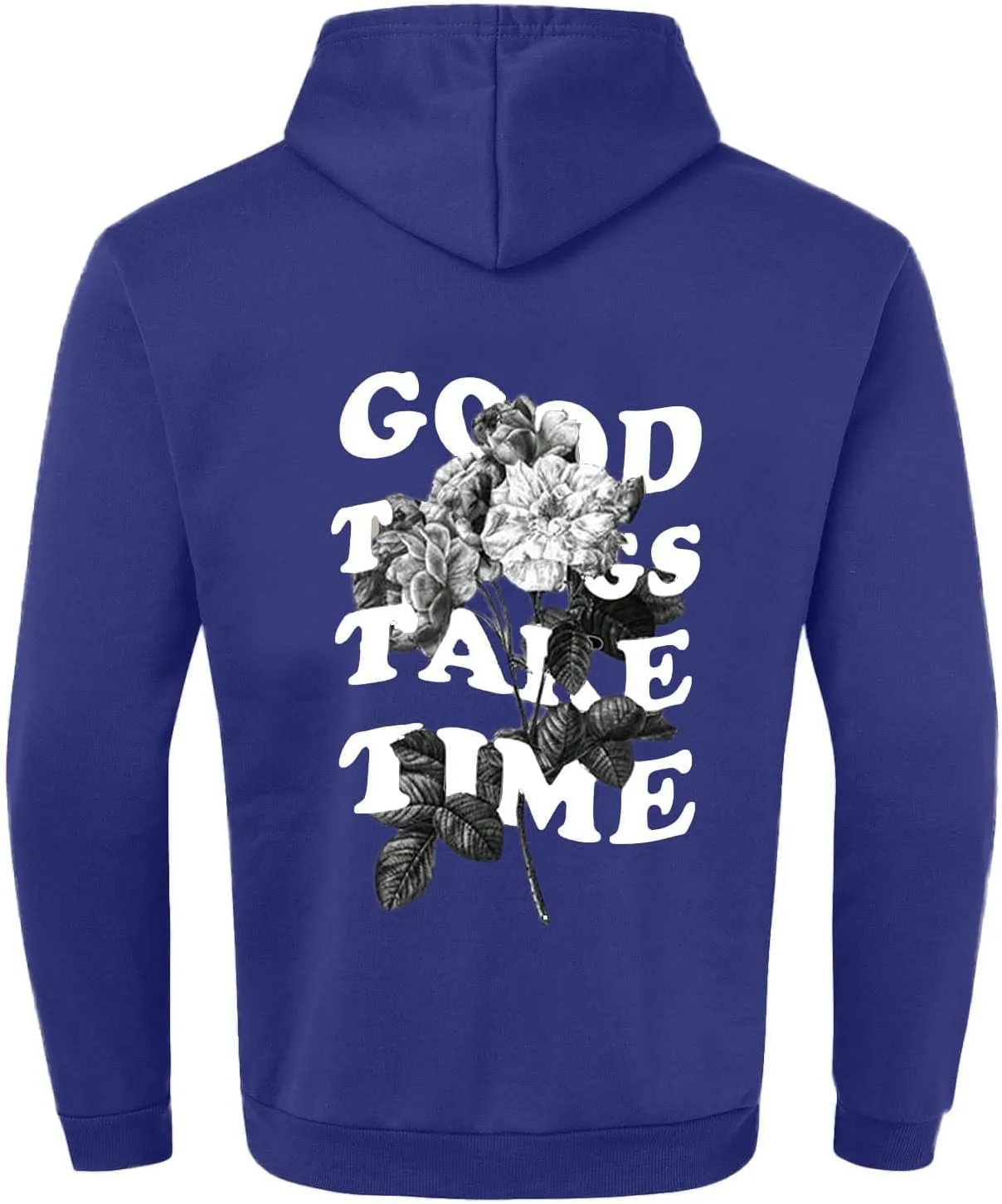 Hoodies For Men Good Things Take Time Letter Print Lightweight Sweatshirts Fall Long Sleeve Hoodies Pullover Shirts