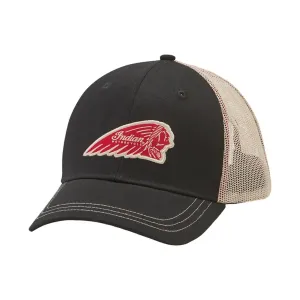 Indian Motorcycle 2861340 Men's Trucker Hat Black