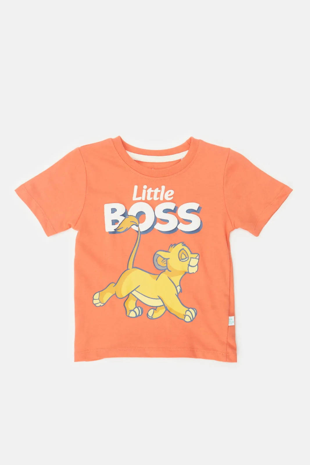 Infant Boys Tan Simba Short Sleeve T-Shirt