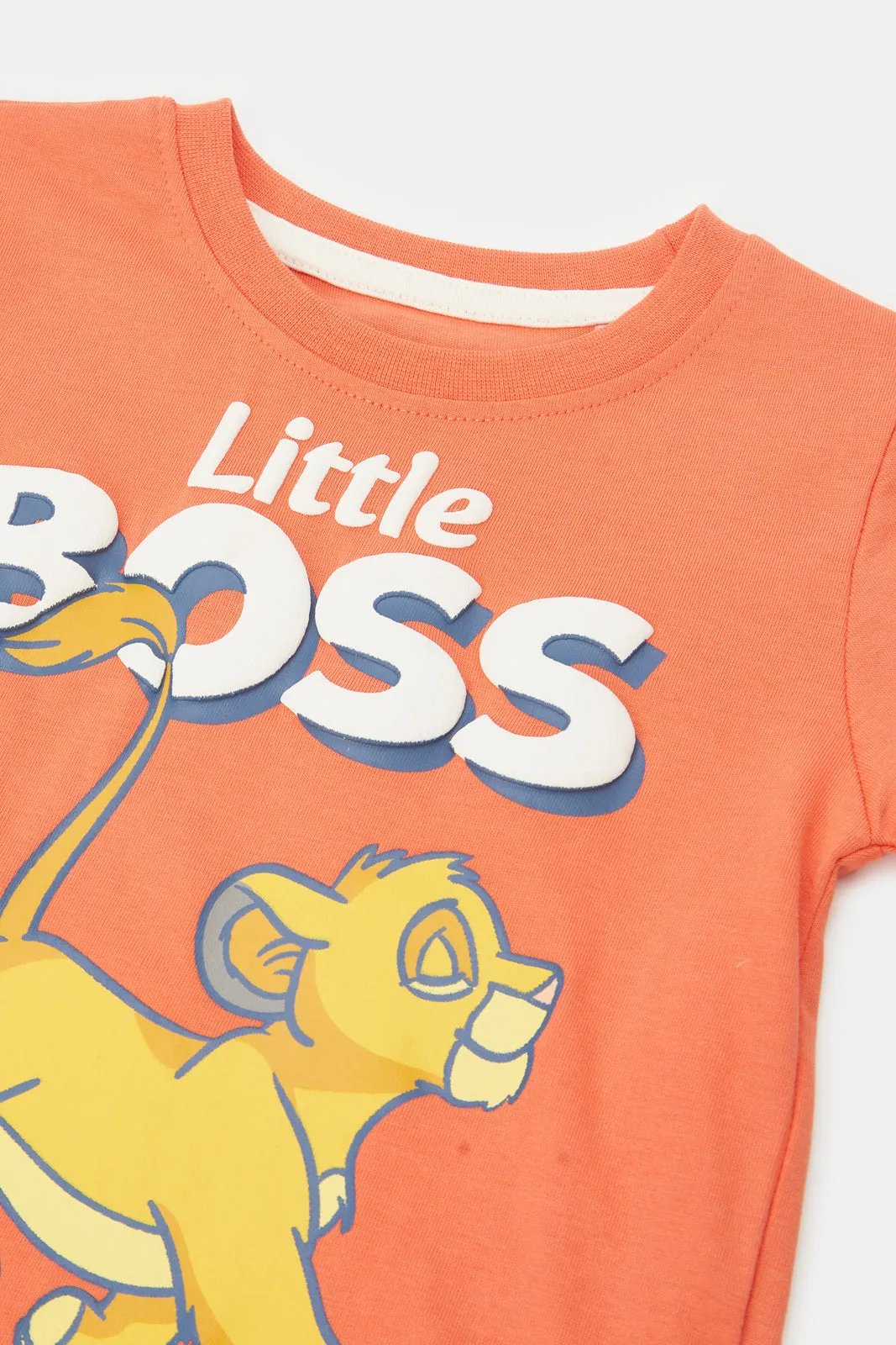 Infant Boys Tan Simba Short Sleeve T-Shirt