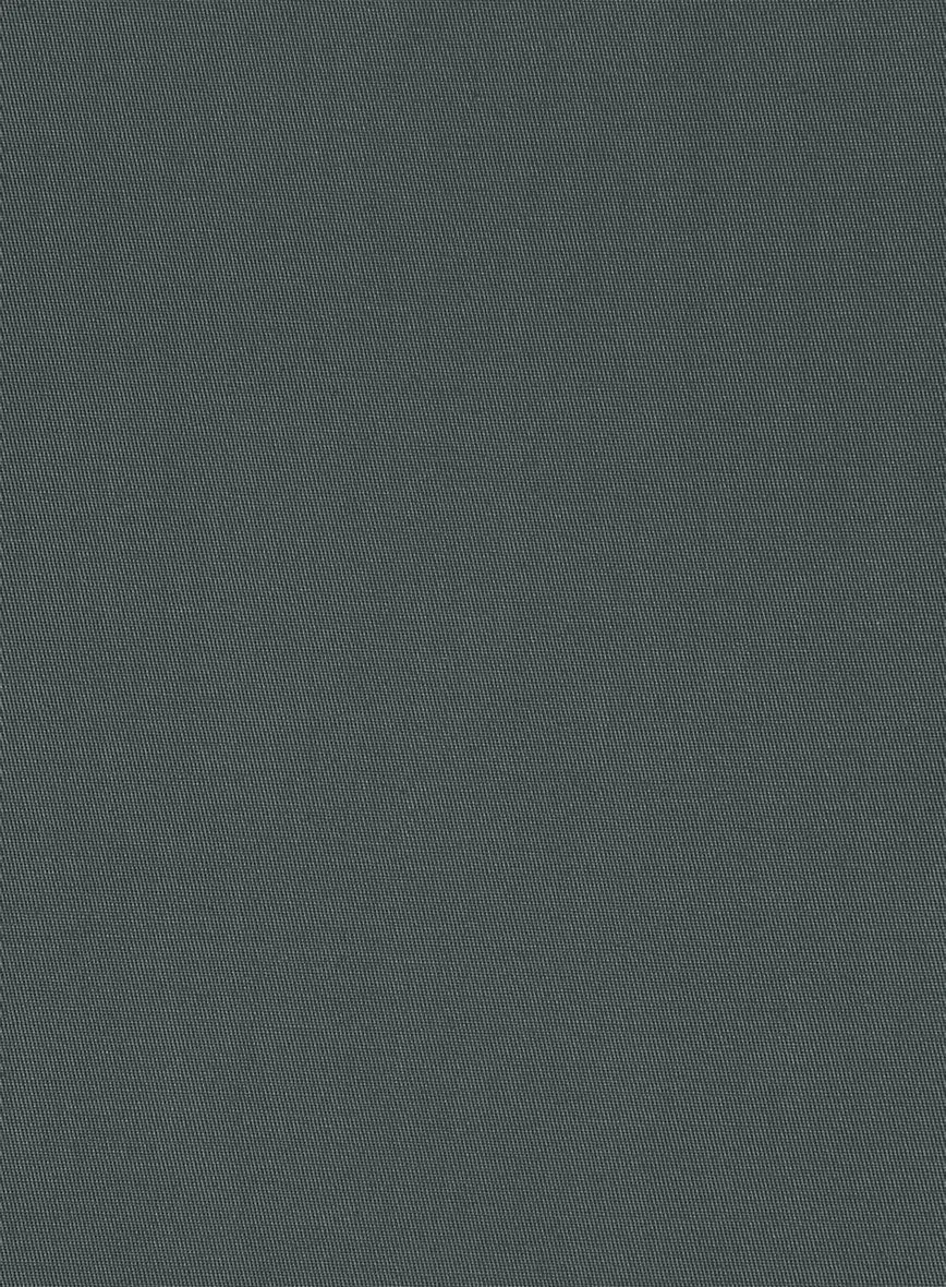 Italian Gray Cotton Stretch Suit