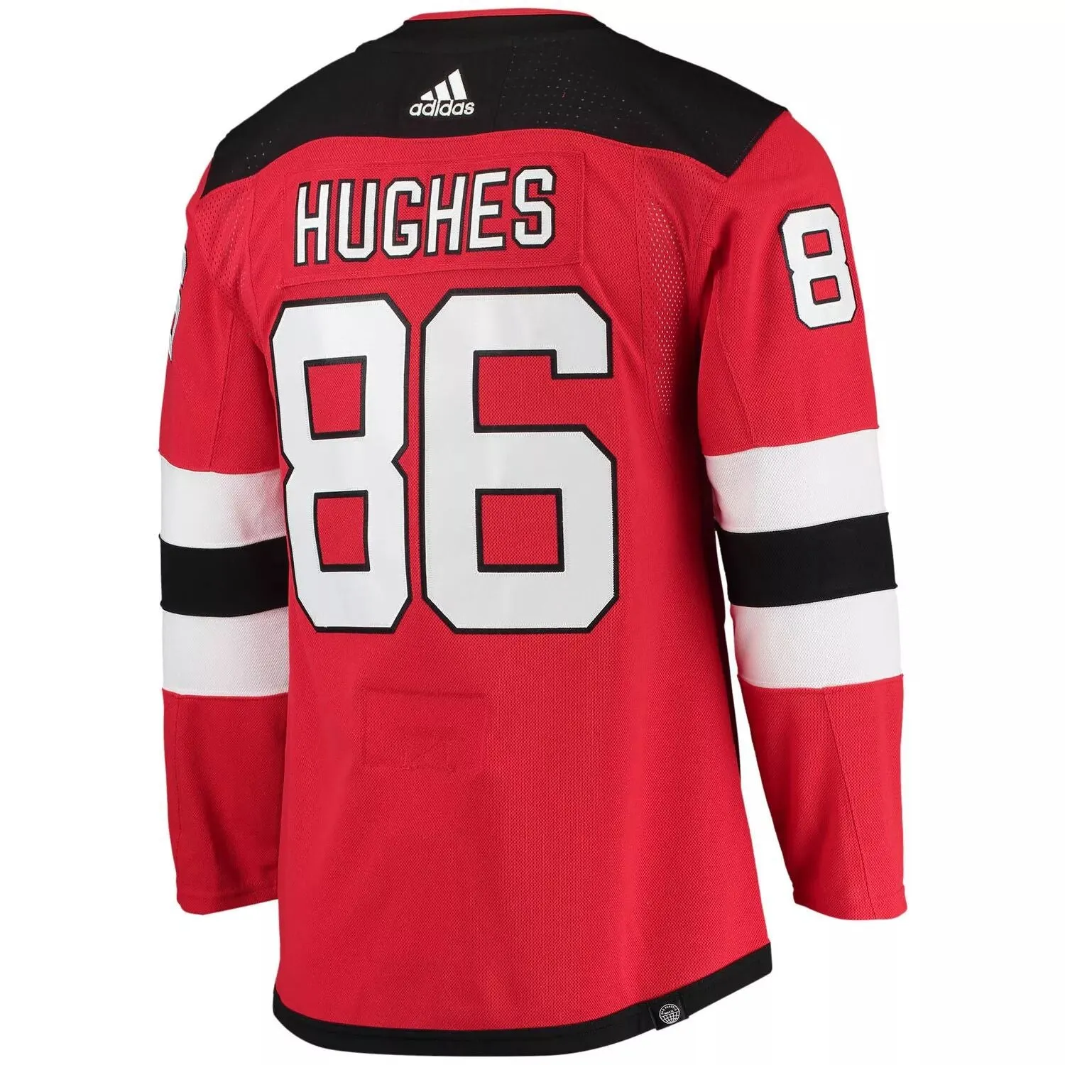 Jack Hughes New Jersey Devils Home Primegreen Authentic Pro Player adidas Men's Red T-Shirt
