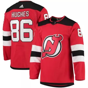 Jack Hughes New Jersey Devils Home Primegreen Authentic Pro Player adidas Men's Red T-Shirt