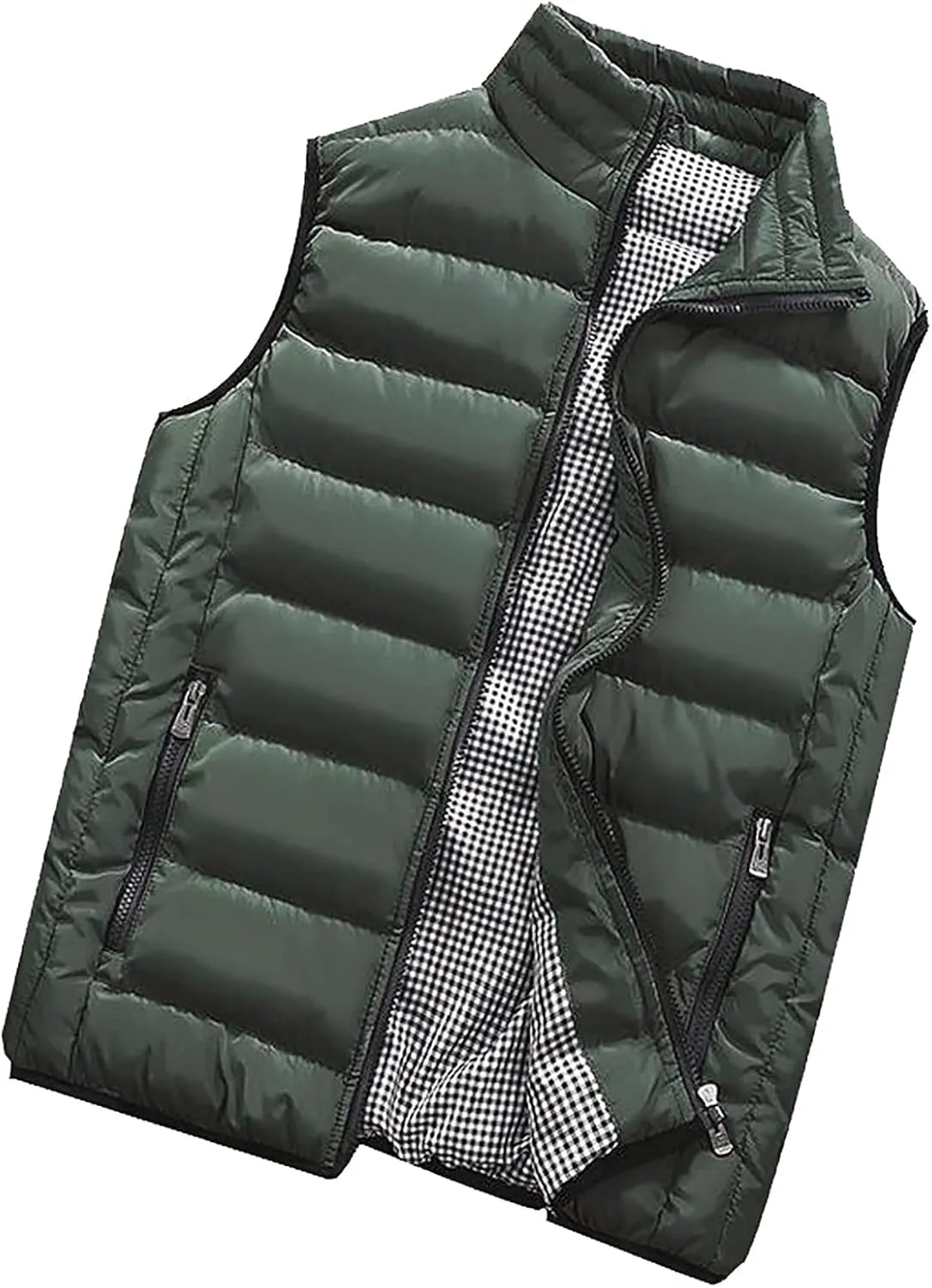 Jackets for Men Fall Winter Coats Padded Cotton Vest Warm Hooded Thick Tops Jacket Jackets