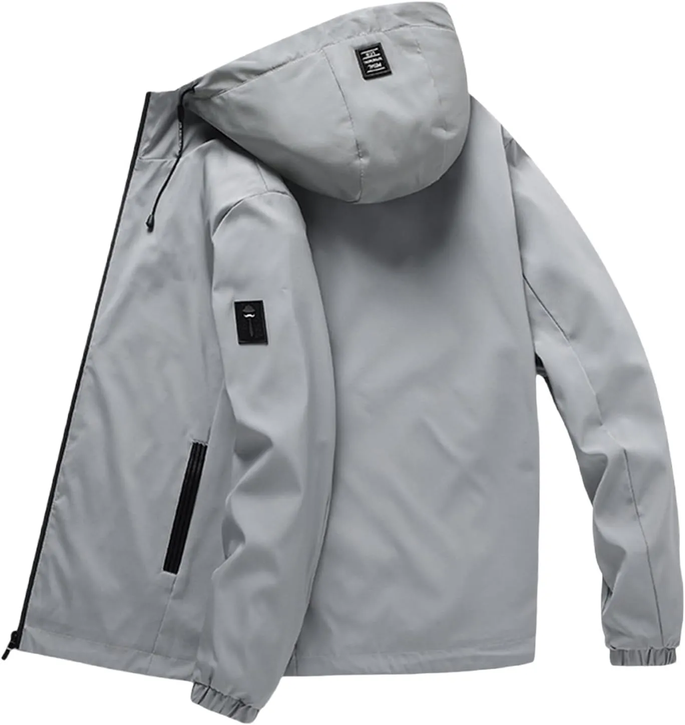 Jackets for Men Lightweight Softshell Fleece Hooded Water Resistant Winter Hiking Windbreaker Jacket