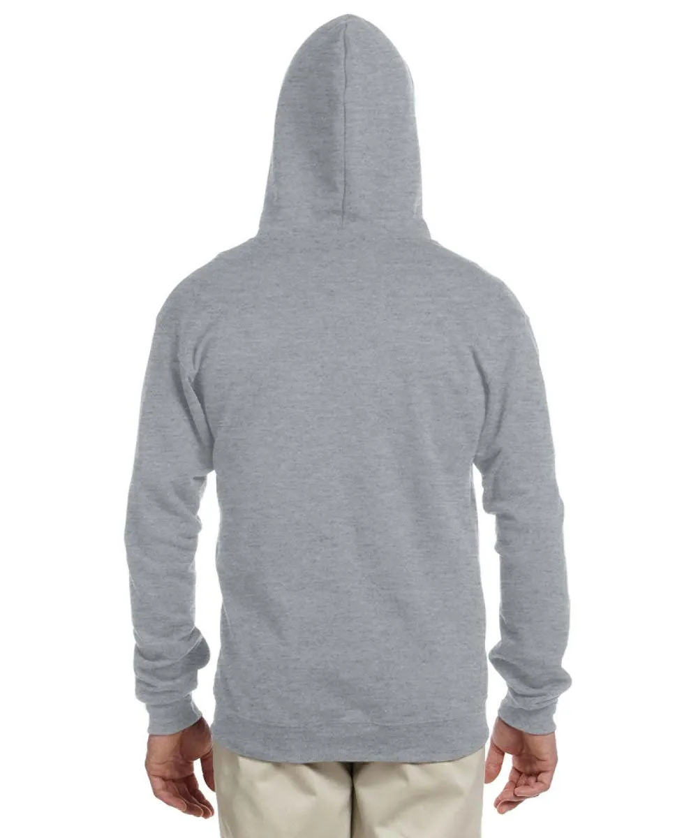 Jerzees NuBlend Fleece Full-Zip Hooded Sweatshirt - Oxford Grey