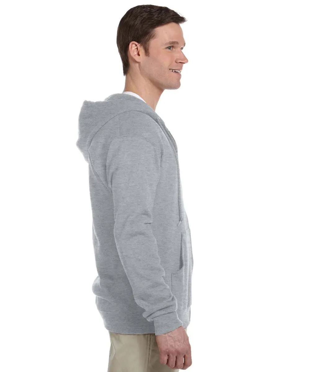 Jerzees NuBlend Fleece Full-Zip Hooded Sweatshirt - Oxford Grey