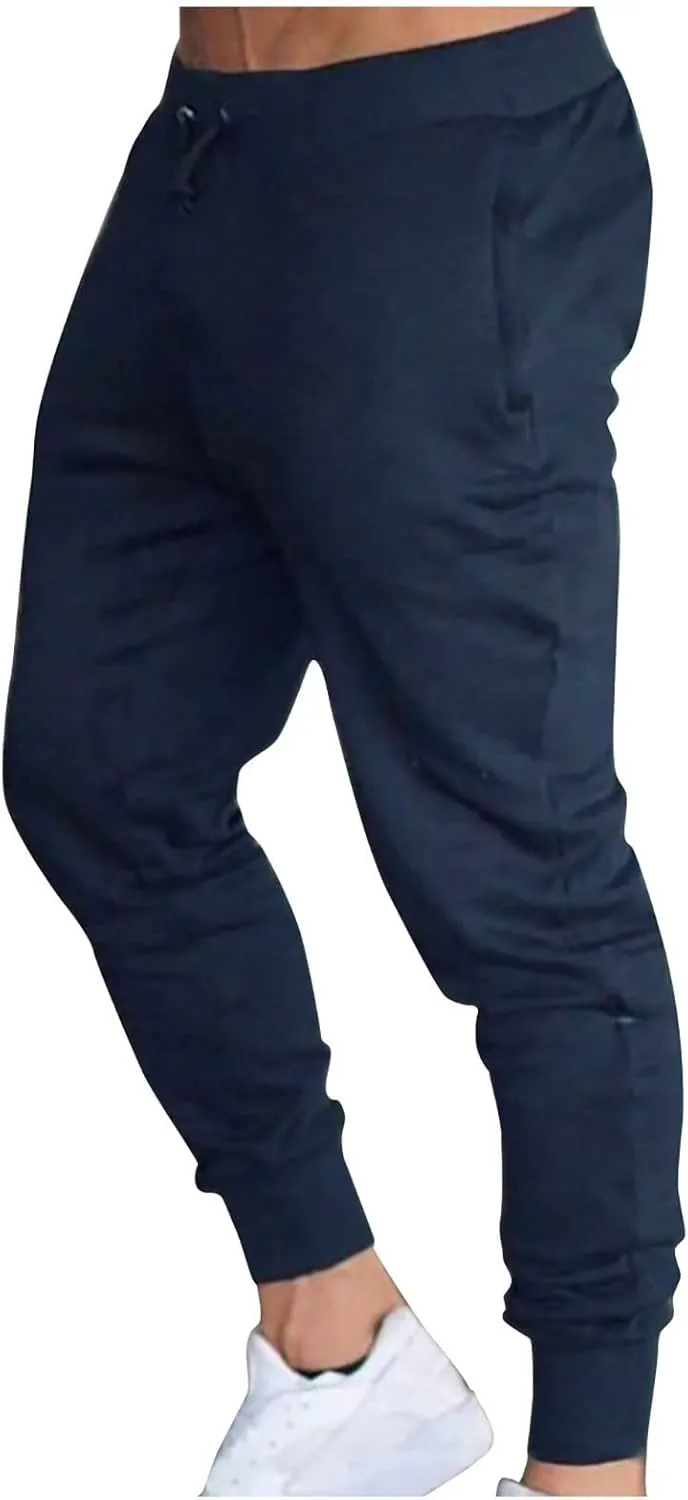 Joggers for Men, Mens High Street Fashion Leisure Loose Sports Running Solid Color Lace Up Pant Sweatpants Trouser