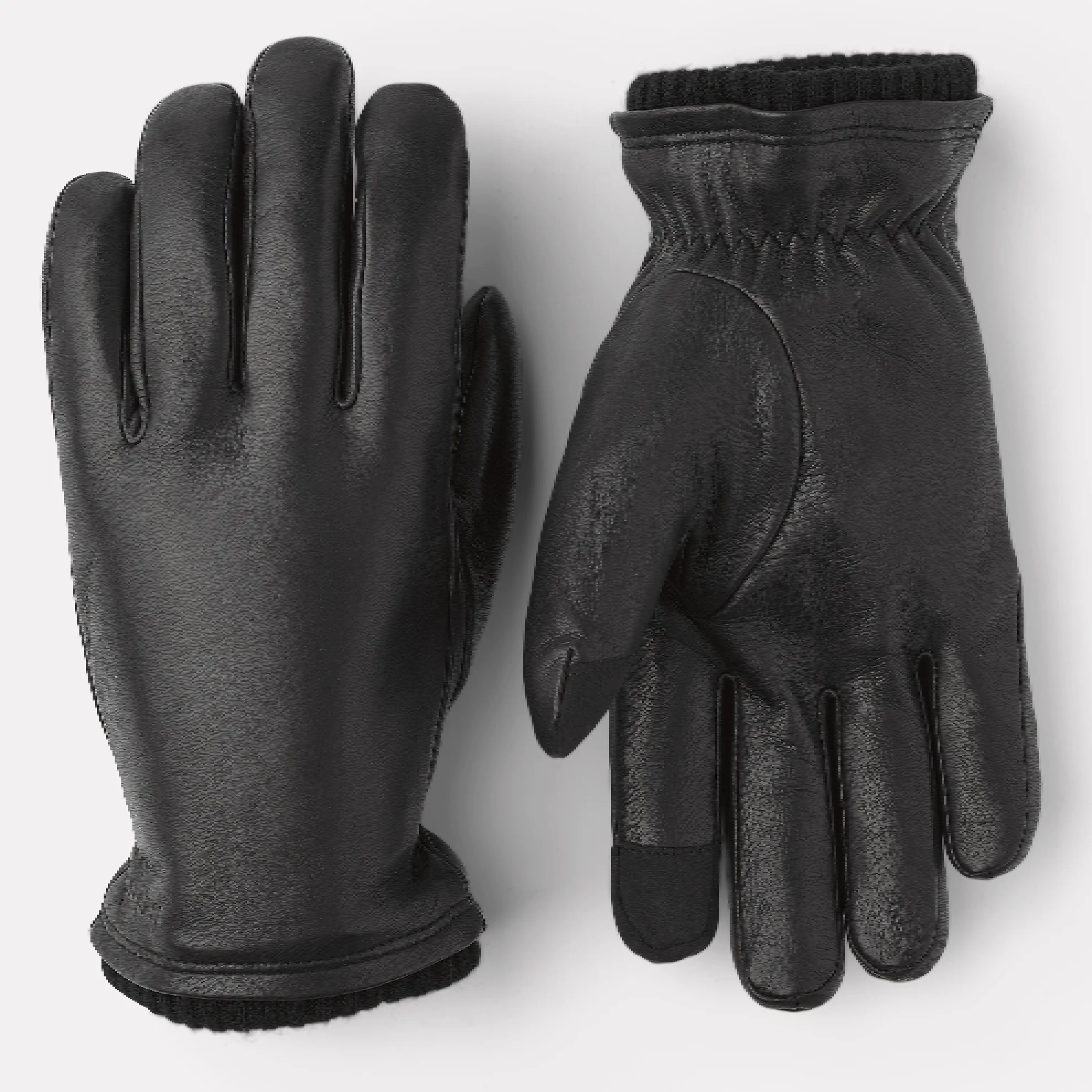 John Hairsheep Leather Glove with PrimaLoft® Gold™ with Touchscreen Function / Black