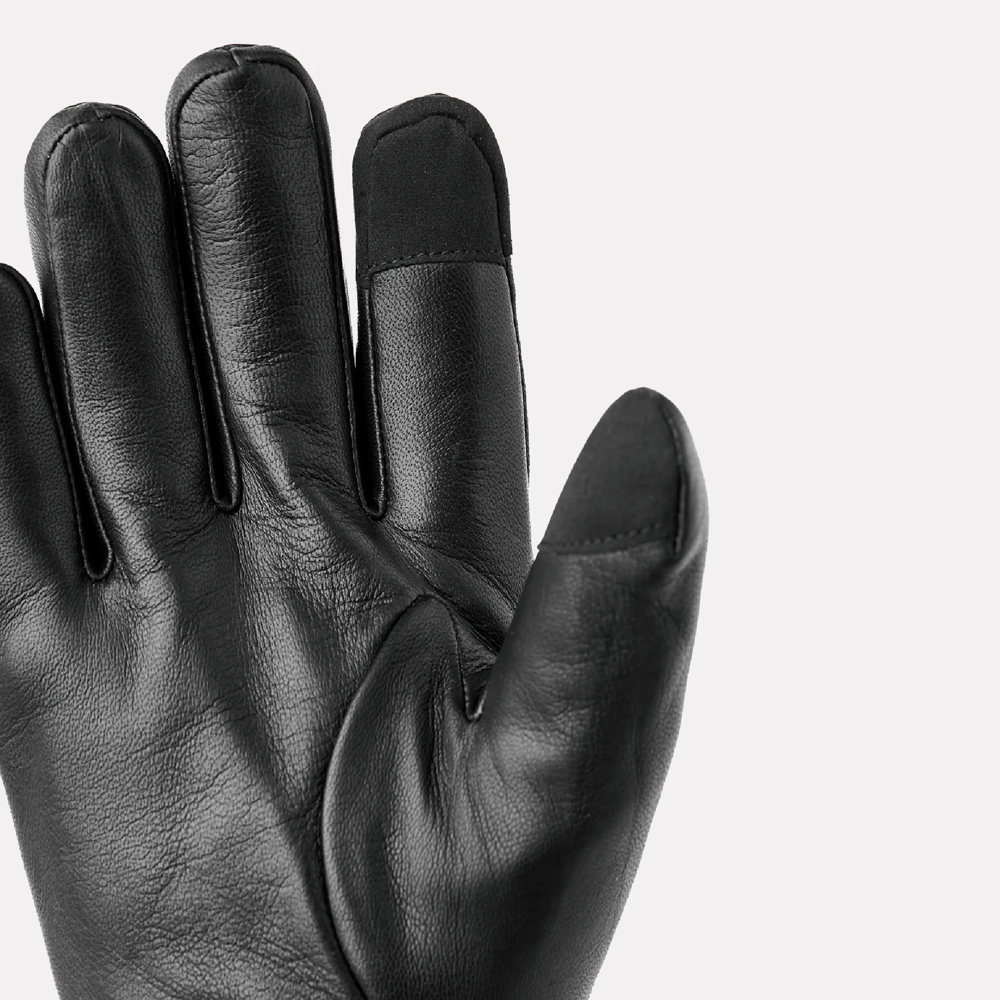 John Hairsheep Leather Glove with PrimaLoft® Gold™ with Touchscreen Function / Black