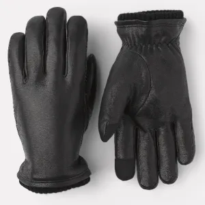 John Hairsheep Leather Glove with PrimaLoft® Gold™ with Touchscreen Function / Black