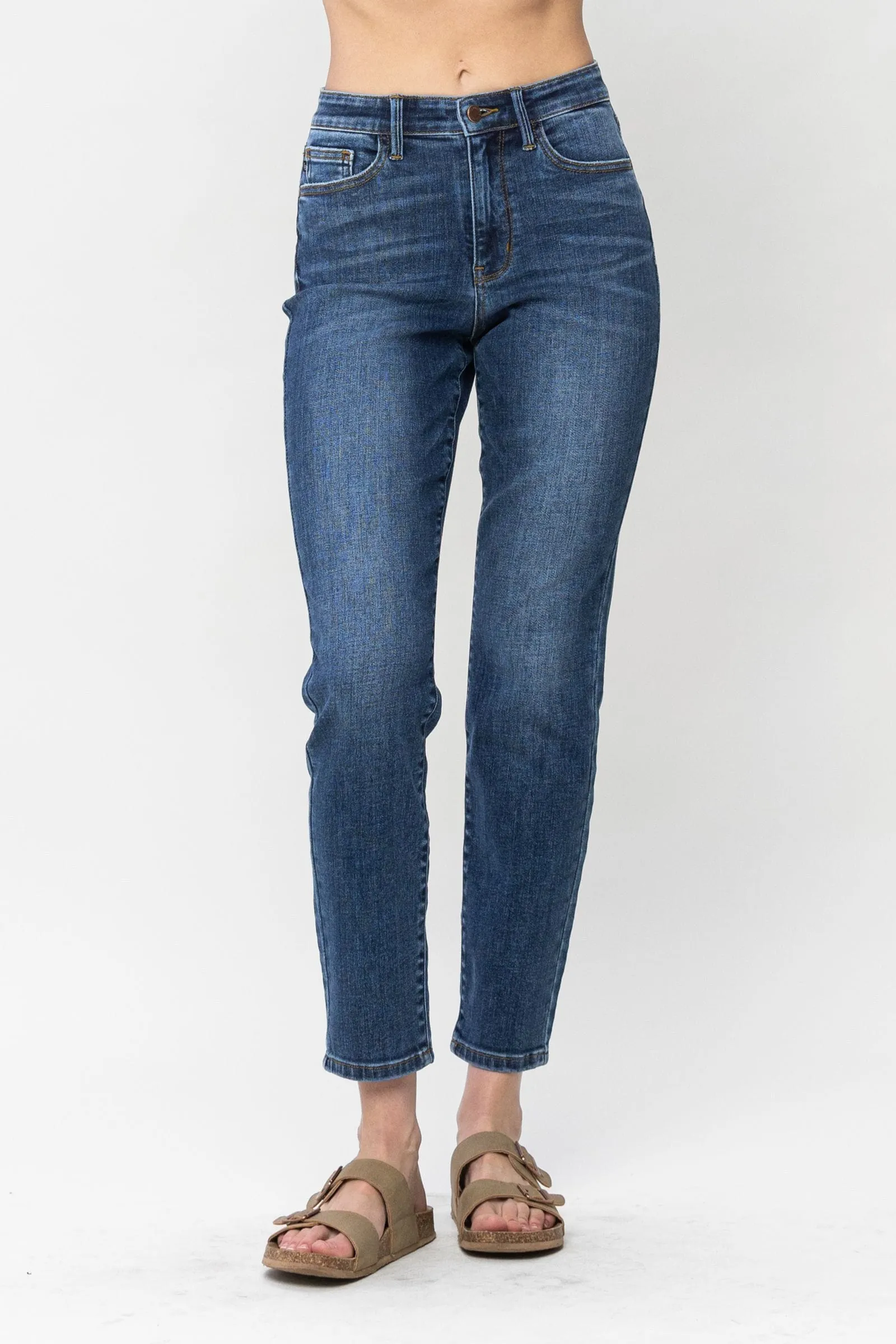 Judy Blue High Waist Shield Back Pocket Slim Fit Jeans