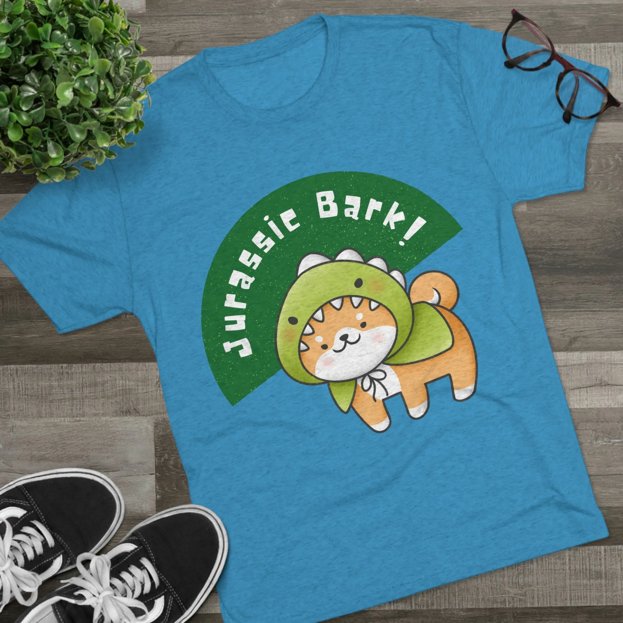 Jurassic Bark Dog POD Unisex Tri-Blend Crew Tee