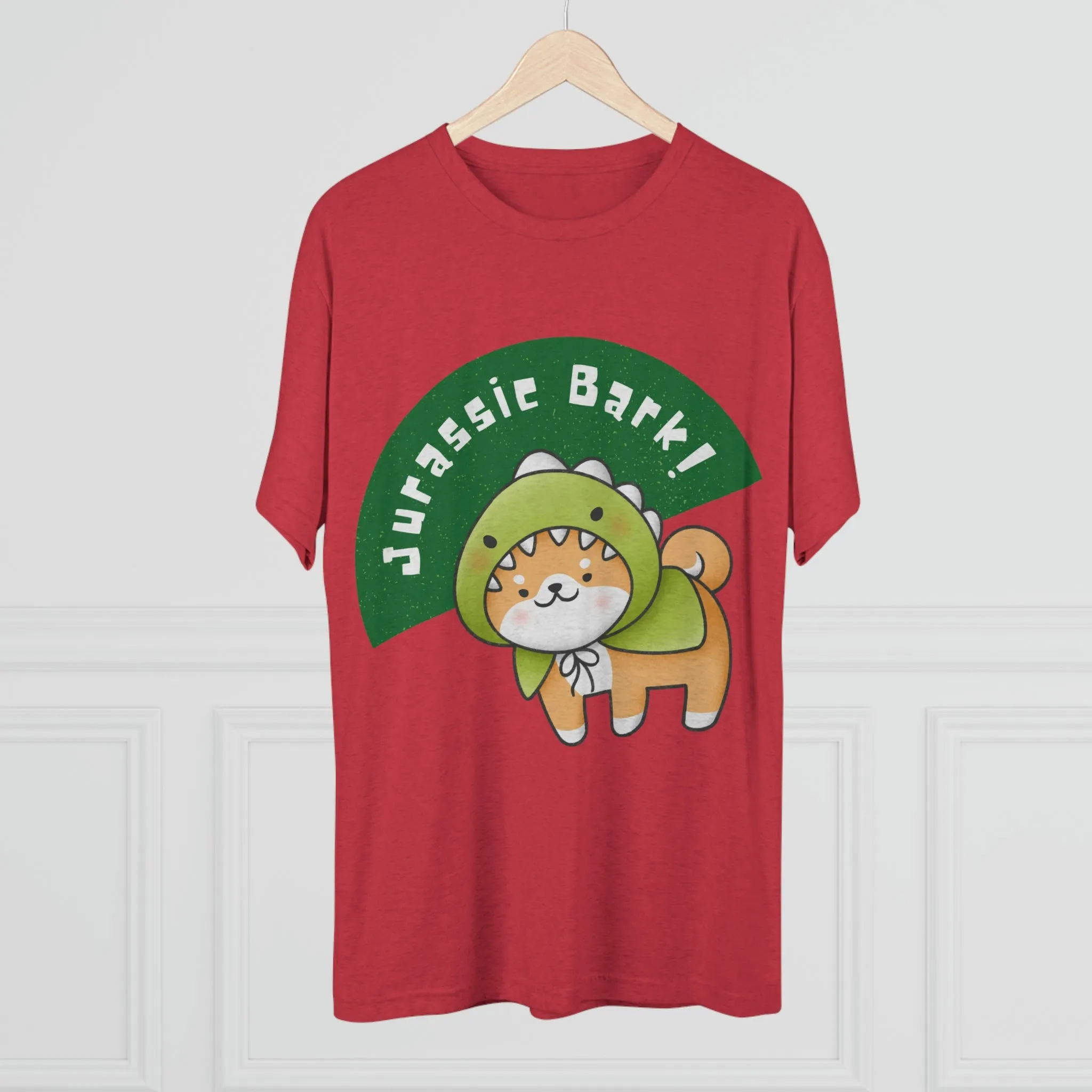 Jurassic Bark Dog POD Unisex Tri-Blend Crew Tee