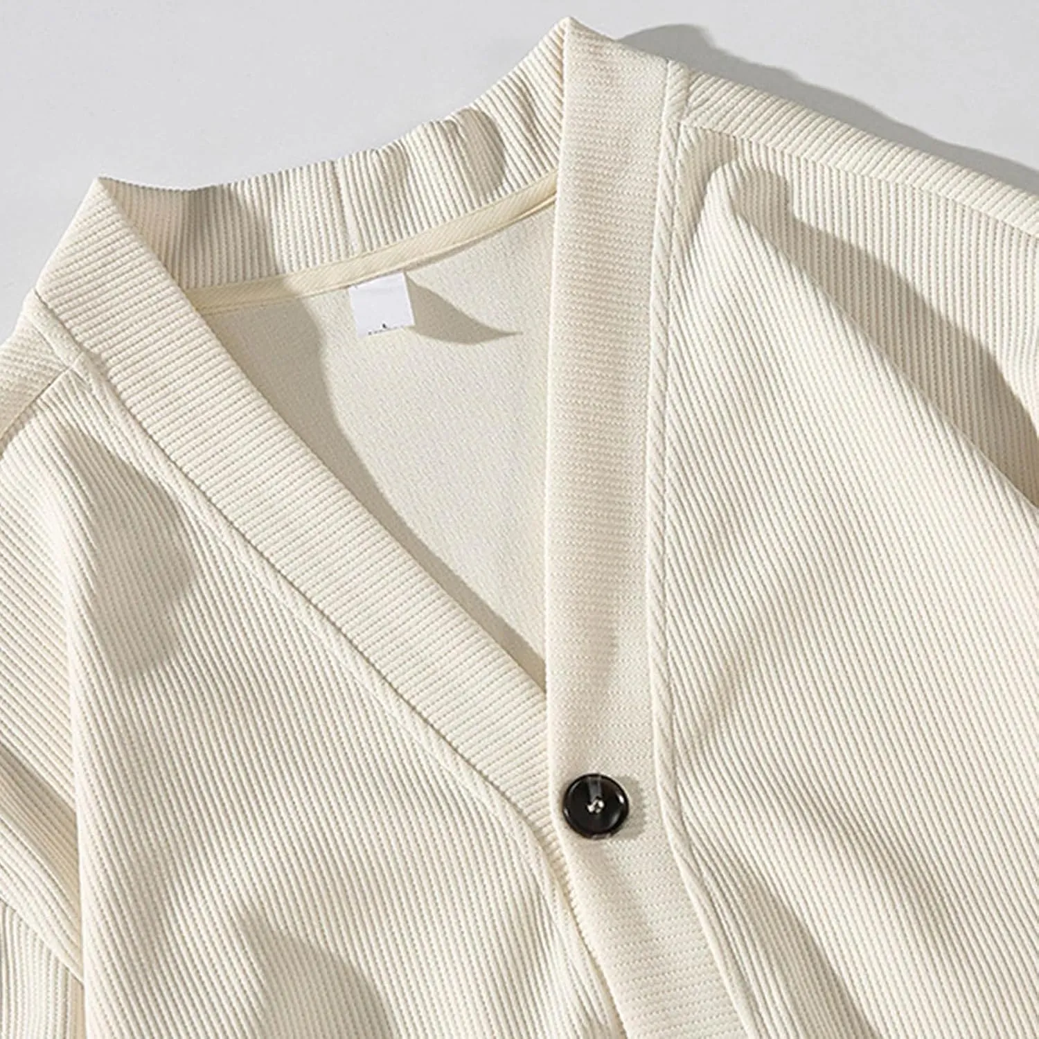 Knit Cardigan Sweaters for Men V Neck Sweater Button Down Cardigans Open Front Cardigan Casual Fall Sweaters