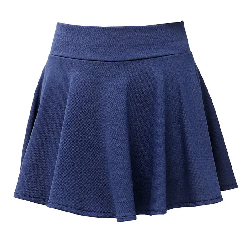Korean Flare Pleated Women Bubble Cotton Skirt