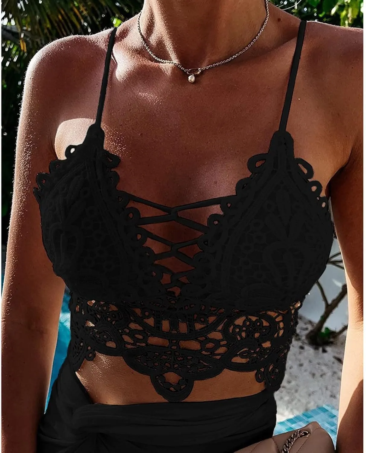 Lace Bralette for Women Camisoles Crop Top Lace Bralettes for Women Bralette Lace Bandeau Bra Belle Tops for