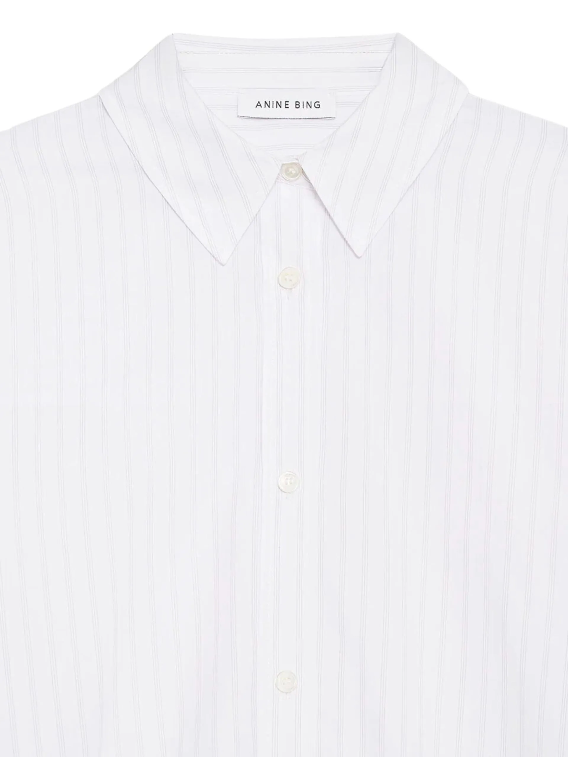 Lake Dress / White & Black Stripe