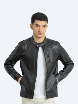 Leatherette Jacket - FMTJ24-017