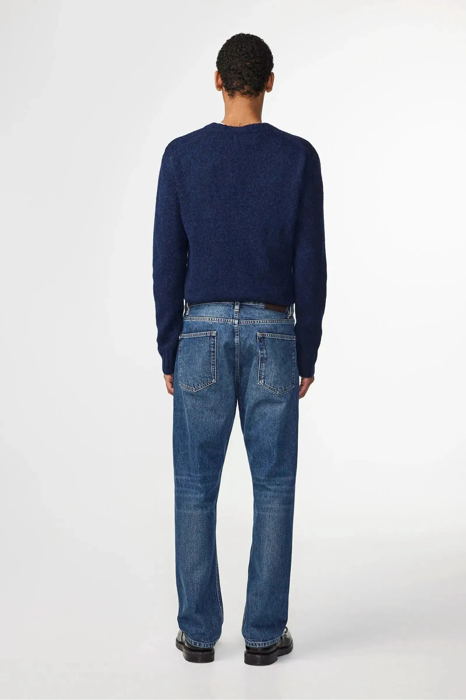 Lee Wool Blend Sweater - Navy Blue