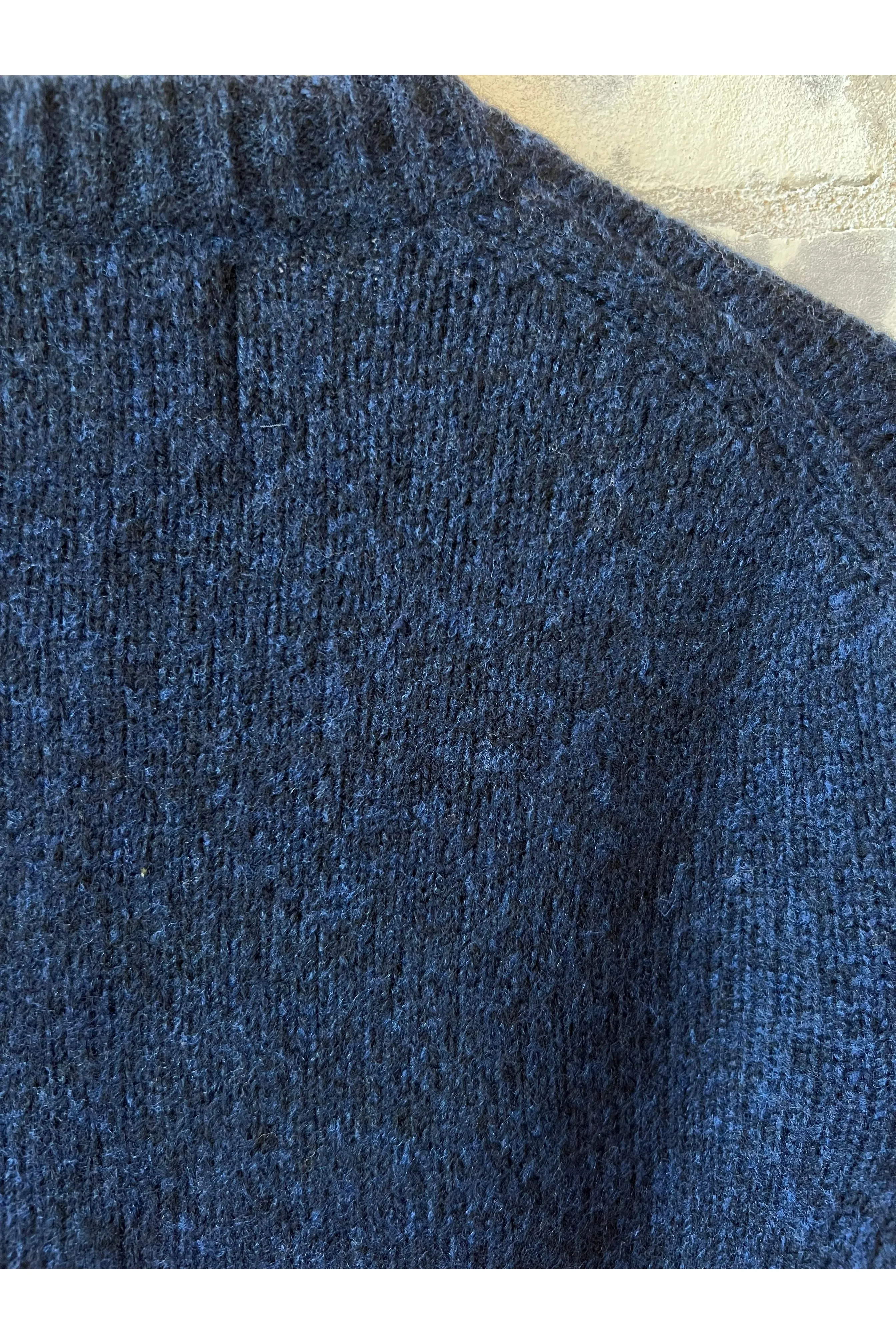 Lee Wool Blend Sweater - Navy Blue