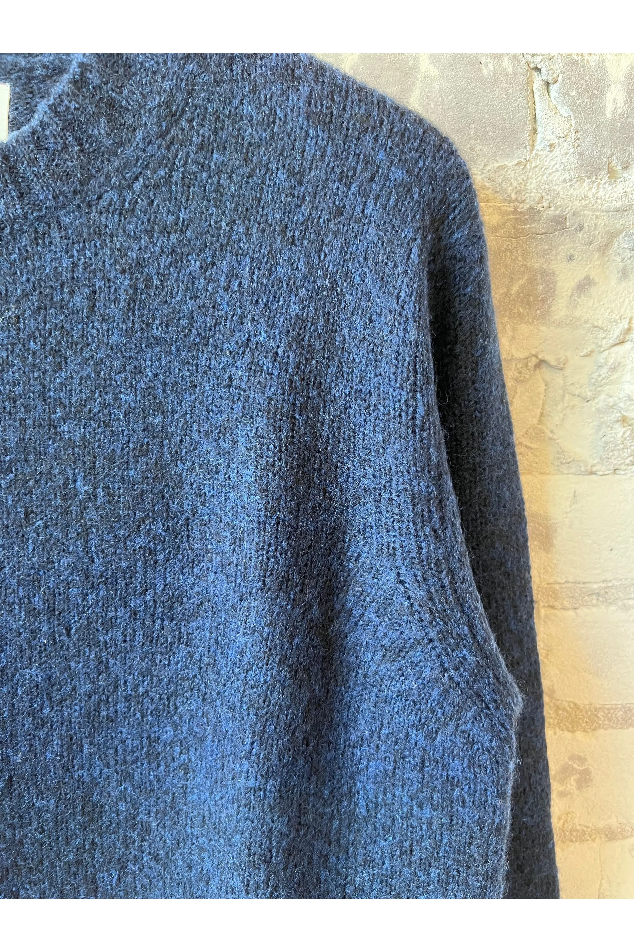 Lee Wool Blend Sweater - Navy Blue