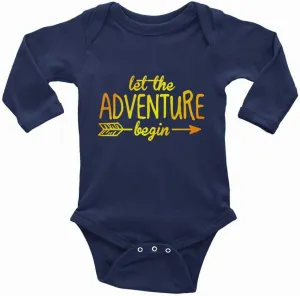 Let The Adventure Begin Baby Boy Girl Clothing Newborn Organic Bodysuit Short Sleeve