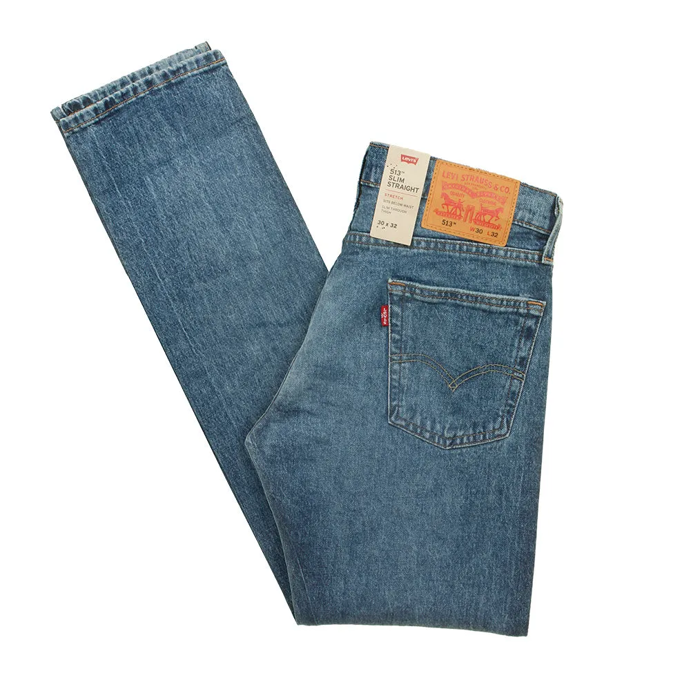 Levis Men's 513 Denim Slim Fit Straight Jeans