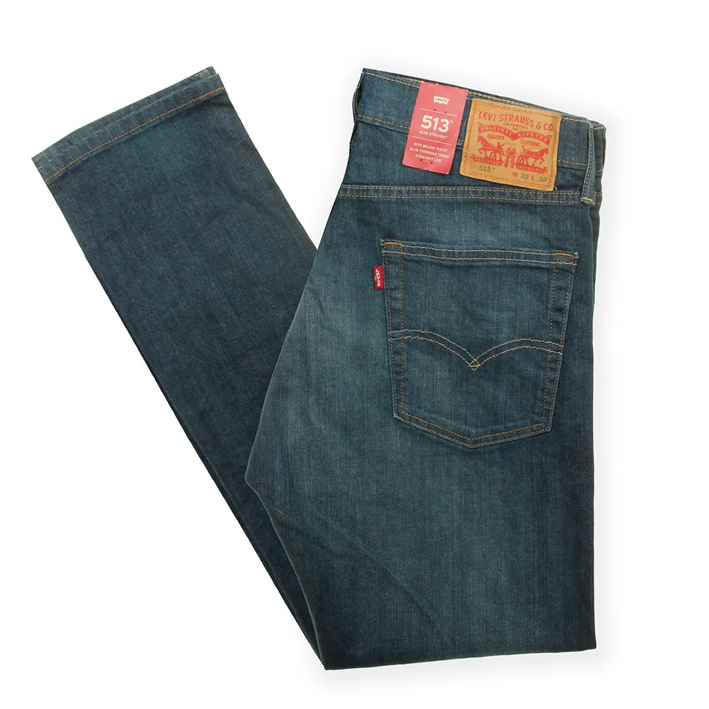 Levis Men's 513 Denim Slim Fit Straight Jeans
