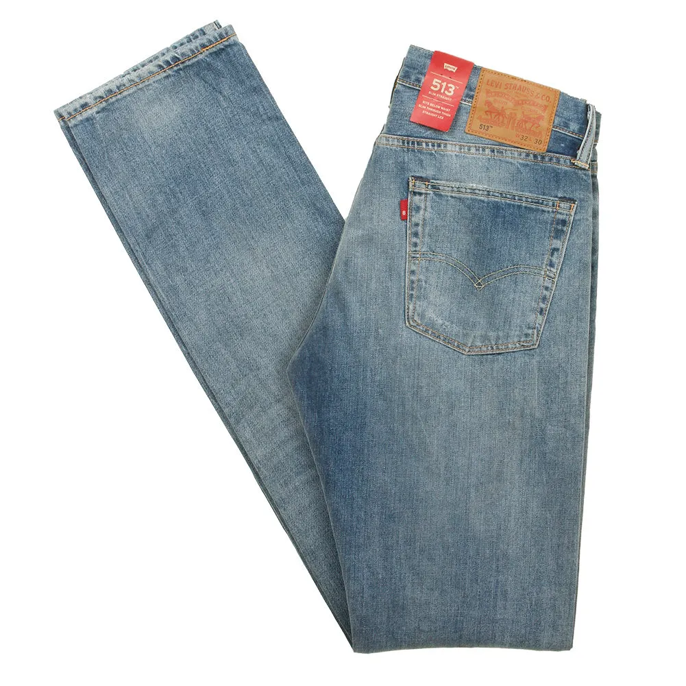 Levis Men's 513 Denim Slim Fit Straight Jeans