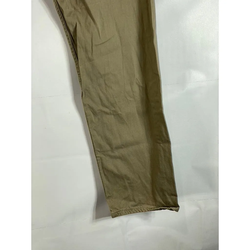 LEVI'S Men's Beige 505 Straight-Fit Five-Pocket Non-Stretch Jeans SZ 38X32