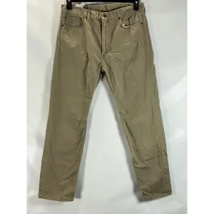 LEVI'S Men's Beige 505 Straight-Fit Five-Pocket Non-Stretch Jeans SZ 38X32