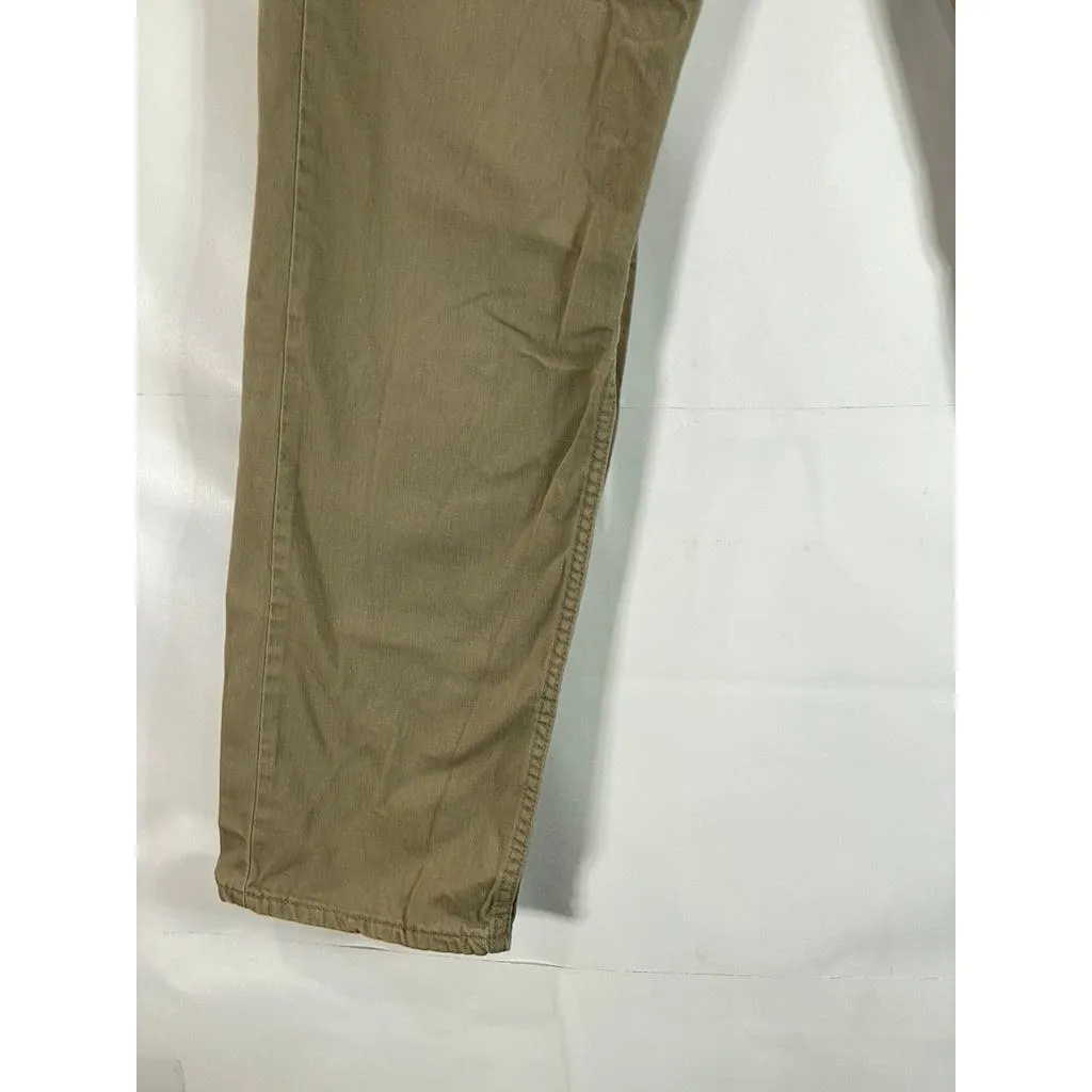 LEVI'S Men's Beige 505 Straight-Fit Five-Pocket Non-Stretch Jeans SZ 38X32