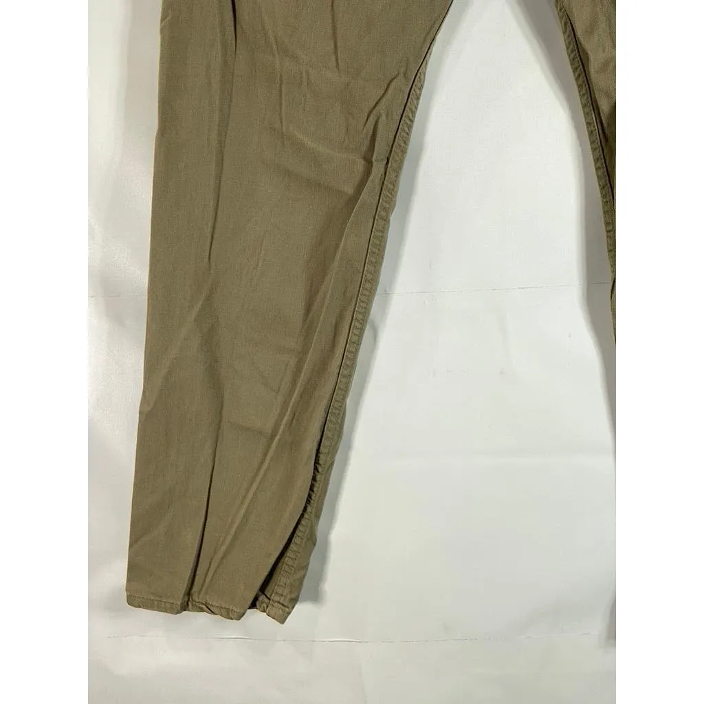 LEVI'S Men's Beige 505 Straight-Fit Five-Pocket Non-Stretch Jeans SZ 38X32