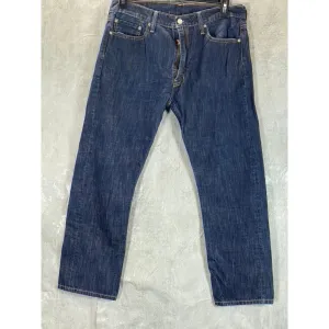 LEVI'S Men's Blue 513 Slim Straight Denim Jeans SZ 36X30