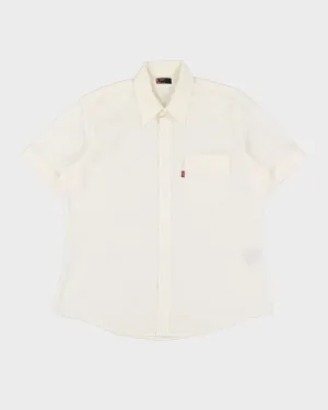 Levi's White Short-Sleeve Shirt - XL