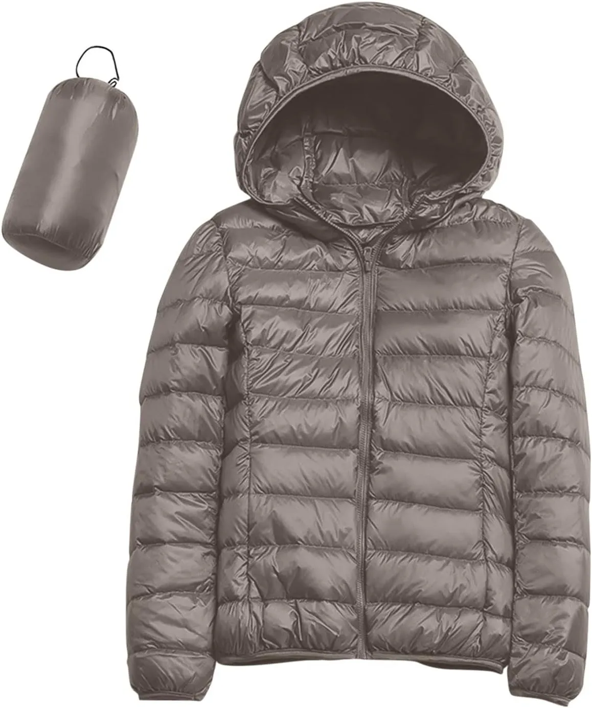 Lightweight Packable Down Jacket for Women Solid Slim Fit Lightweight Puffer Coat Winter Warm Puffer Jackets for Women