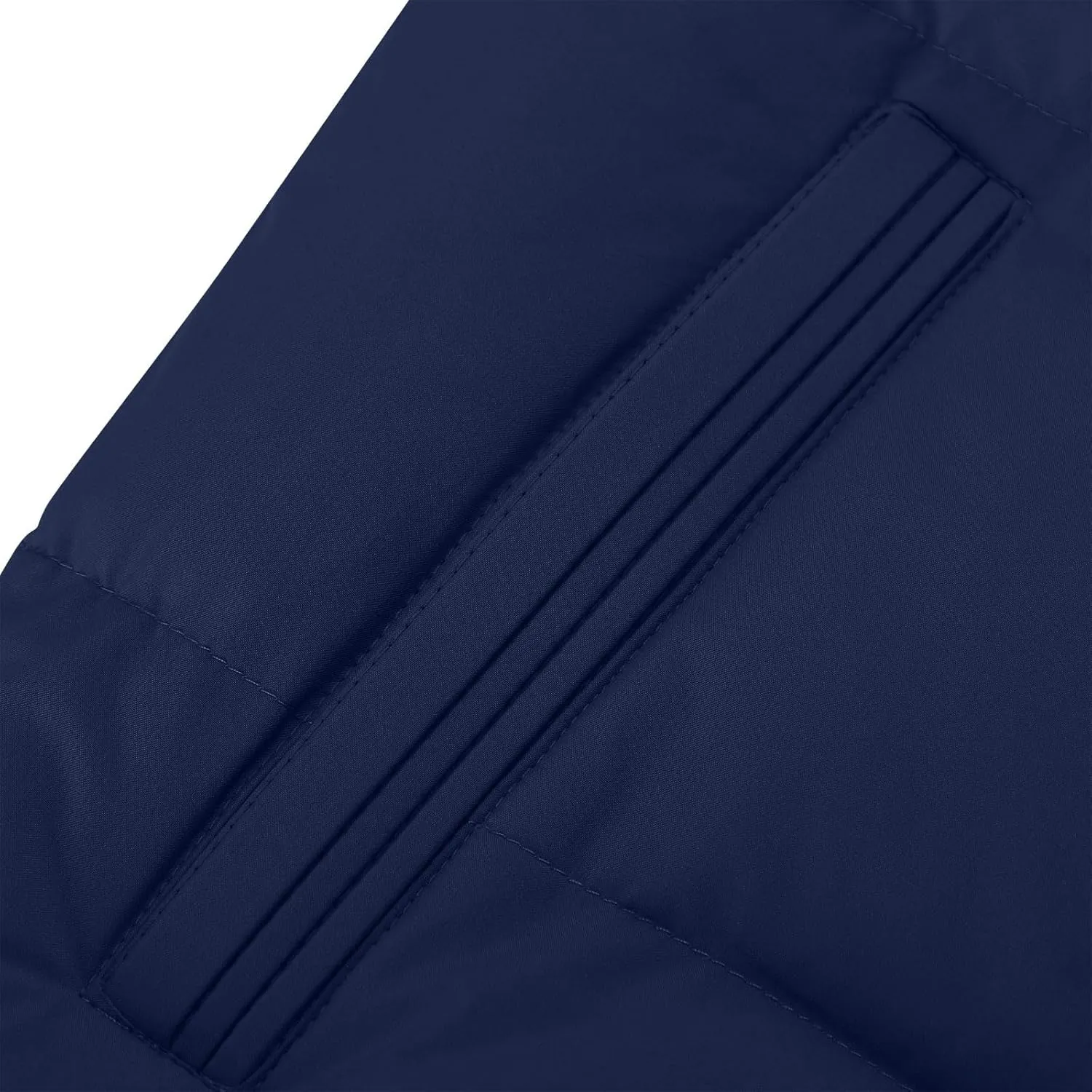 Lmdudan Men's Quilted Puffer Vest Thicken Warm Winter Coat with Hood 2024 Fashion Sleeveless Casual Zip Up Jacket Outerwear