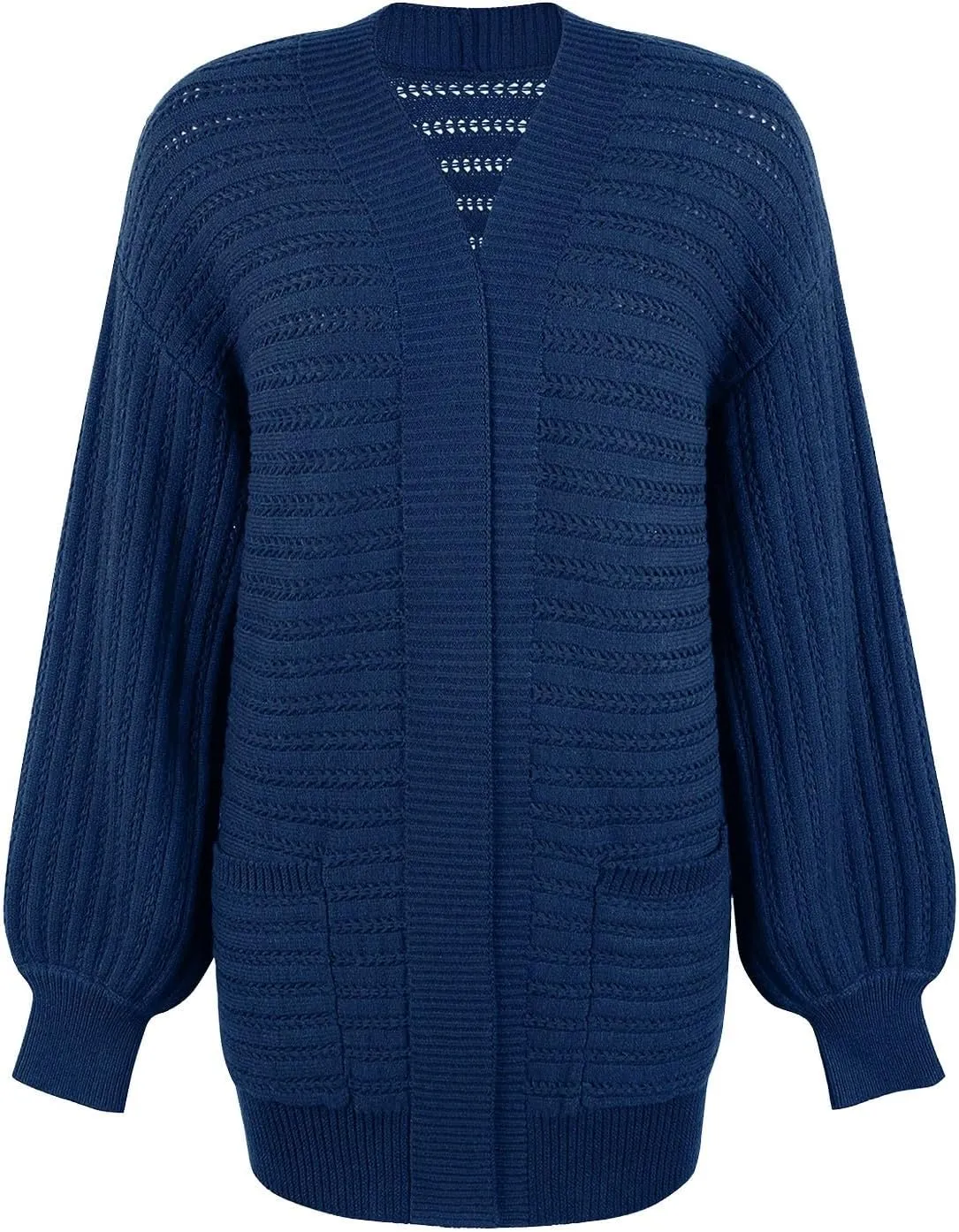 Long Cardigan Sweaters for Women Lightweight Long Sleeve Solid Color Open Front Outwear Fashion Loose Fit Outfits