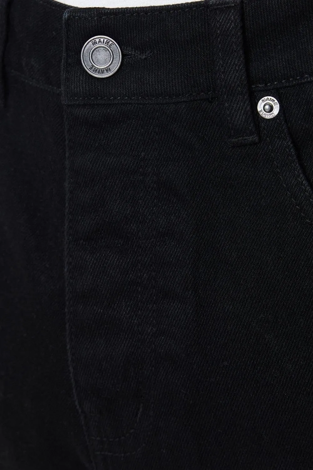 Maine Mens Plain Relaxed Fit Jeans